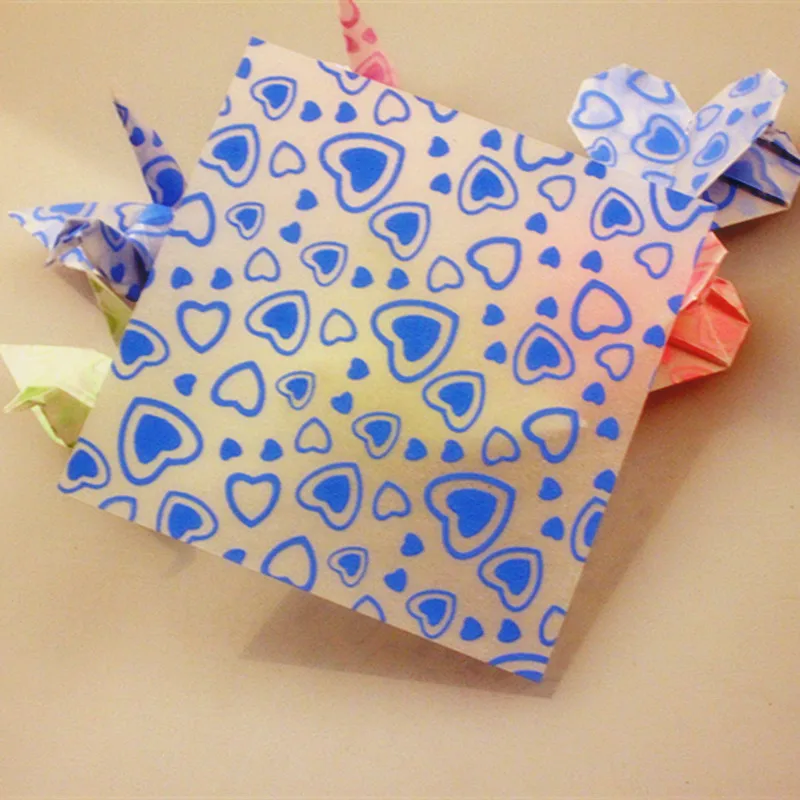100buc/multă Strălucire În Întuneric Hârtie Origami Pliere Luminos ambarcațiuni Inimă de Hârtie DIY Cadou Decor Handmade Paper Craft Pentru Copii Cadouri