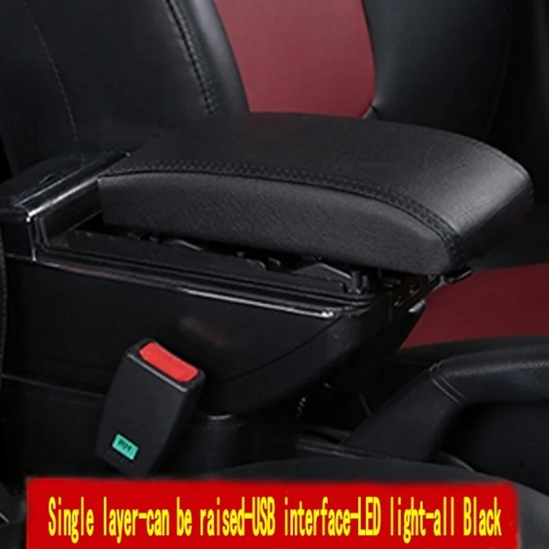 Pentru Skoda Rapid 2013 - 2018 Rotativ cotiera cutie Magazinul central de stocare de conținut interior auto-styling cu suport pentru pahare