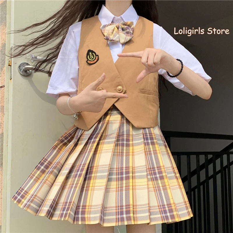 Femei Dulce JK uniformă Sălbatice Casual Vesta Blana Fată Tânără Studentă Toamna anului 2020 nou Liber coreean Cardigan Jacheta stil de Colegiu
