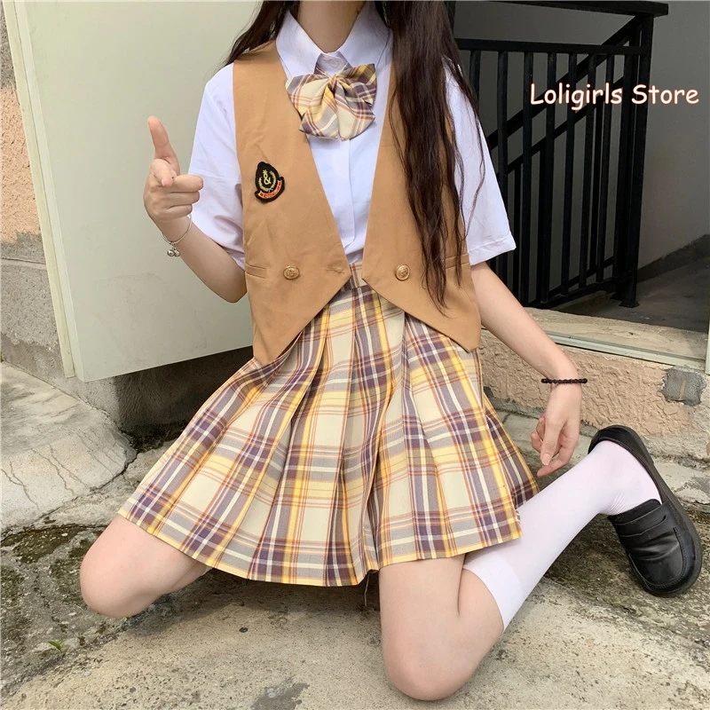 Femei Dulce JK uniformă Sălbatice Casual Vesta Blana Fată Tânără Studentă Toamna anului 2020 nou Liber coreean Cardigan Jacheta stil de Colegiu
