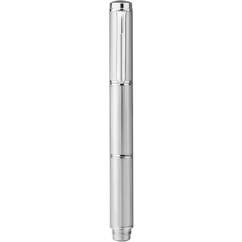 Drăguț Scurt Stilou pentru Scriere Mini Portabil de Cerneală Pixuri Bine Peniță 0,5 mm Argint Pixuri Scoala Rechizite de Birou Papetărie