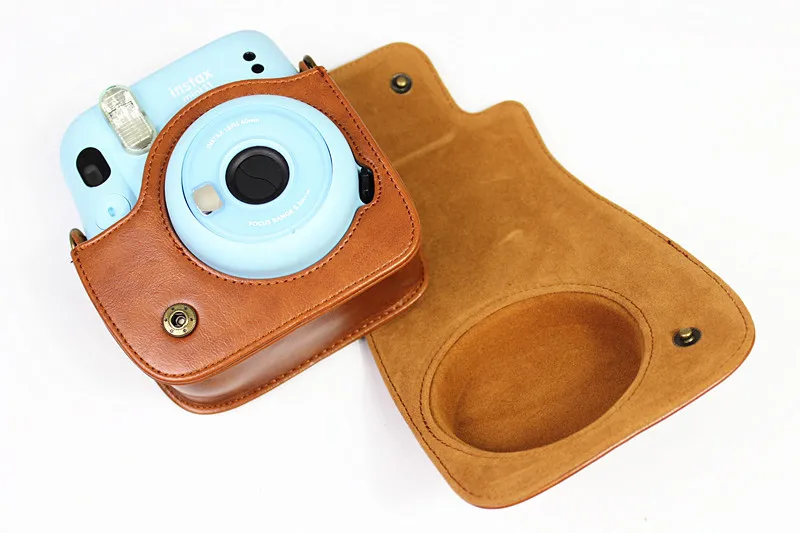 Potrivit pentru Fuji Polaroid instax mini 11 sac de aparat de fotografiat de protecție din piele de caz mini 11 shell