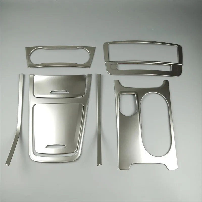 Argint Console Decorative din Oțel Inoxidabil Aer condiționat Cutie de Depozitare CD Panoul de Benzi de Acoperire Pentru Mercedes-Benz GLA, CLA-O Clasă