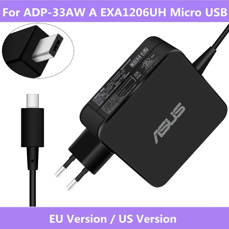 Pentru ADP-33AW O EXA1206UH Intrare Micro USB 19V 1.75 UN 33W AC Laptop Original Încărcător de Putere Pentru ASUS X205T X205TA de Alimentare Încărcător