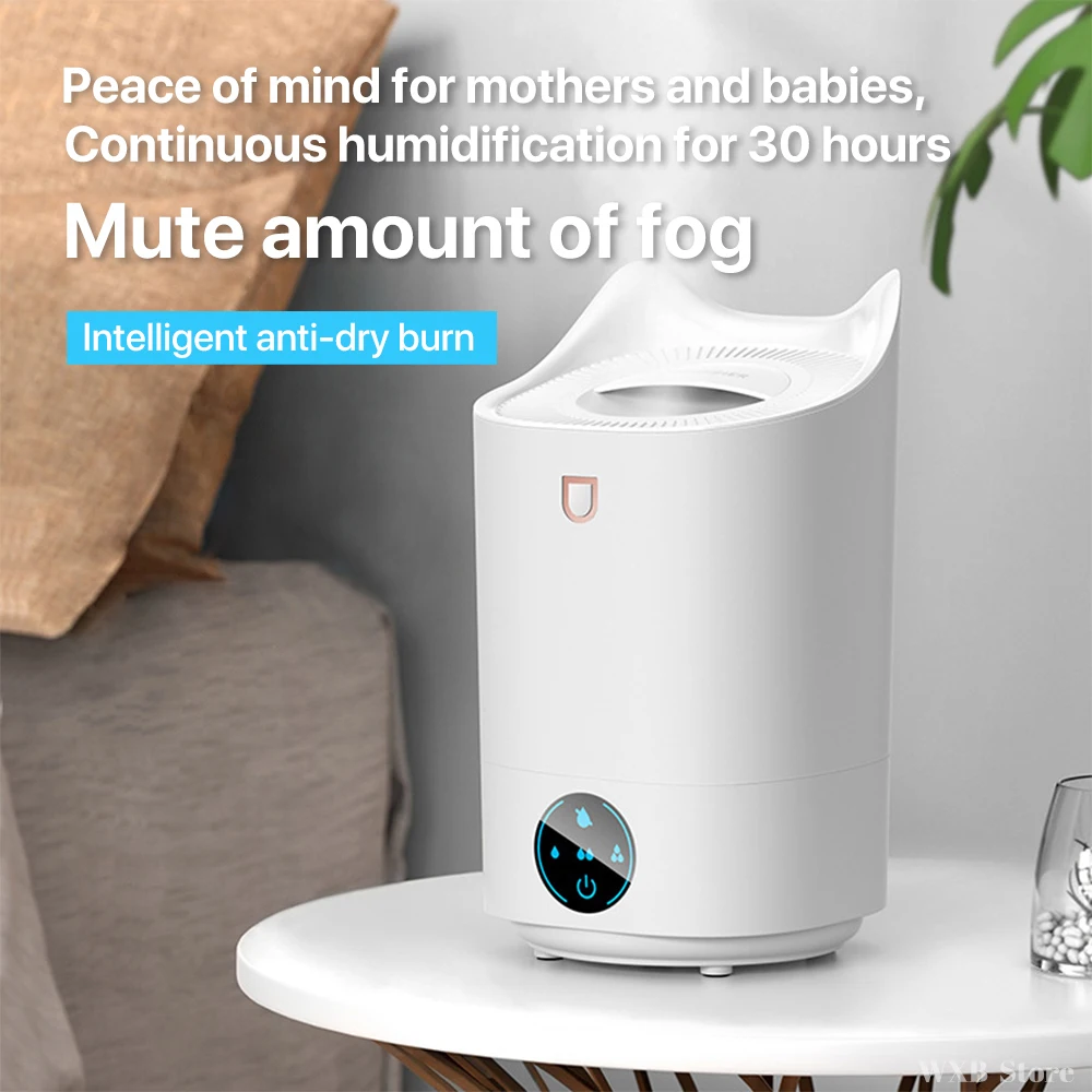 4000ML Acasă Umidificator de Aer Dublu Duza Ceață Rece, Difuzor de arome cu Coloful LED lumina de ceață Grele cu Ultrasunete Humidificador