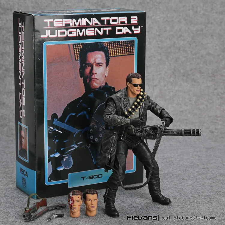 NECA Terminator 2: Ziua Judecății T-800 Arnold Schwarzenegger PVC figurina de Colectie Model de Jucărie 7