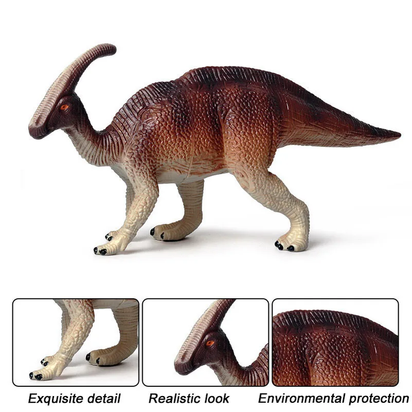 2 buc Simulare Animal Preistoric Parasaurolophus Model de Dinozaur figurina Figurina pentru Copii de Învățământ de Cunoaștere Jucarii si Cadouri