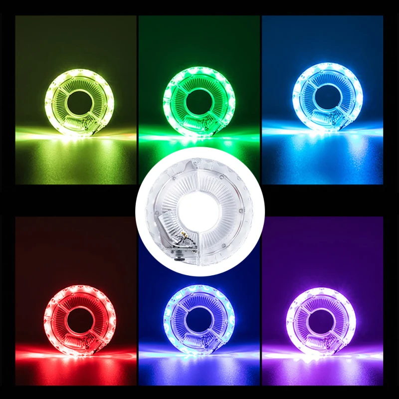Smart LED Biciclete Lumina de Roata de Bicicleta Fața Coada Hub-a Vorbit O Lampă cu 7 Culori 18 Moduri Reîncărcabilă Copii Echilibrul Biciclete Lumina