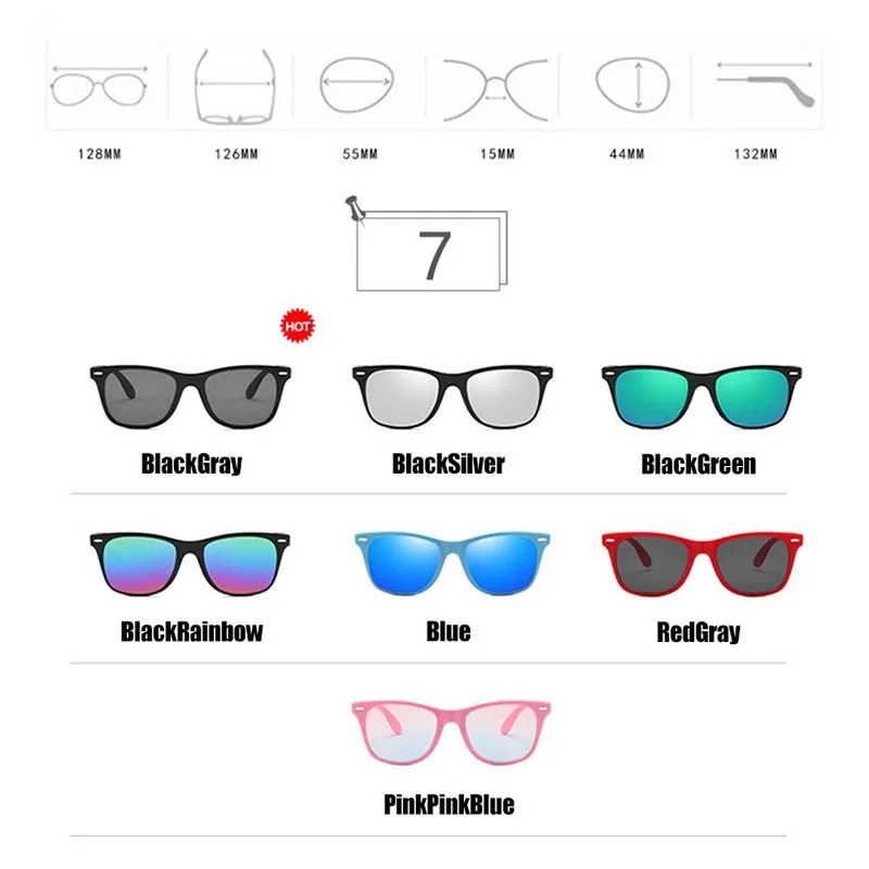 DYTYMJ Oglindă ochelari de Soare Copii Clasic Pătrat Ochelari de Soare pentru Copii de Lux de Brand Designer de Ochelari Retro Nuante pentru Baiat Fata