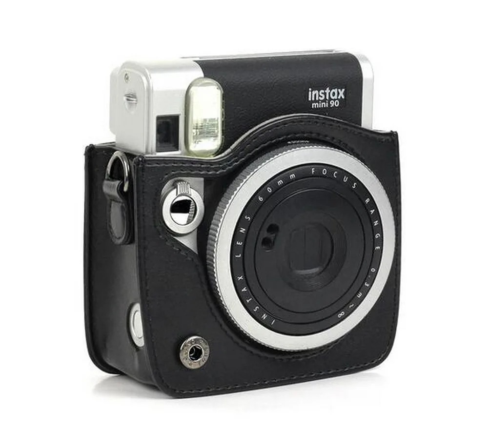 Pentru Fujifilm Instax Mini 90 NEO camera PU Geantă din Piele acoperi Caz cu Curea de Umăr Instax Mini 90 De Caz Sac Capac de Protecție