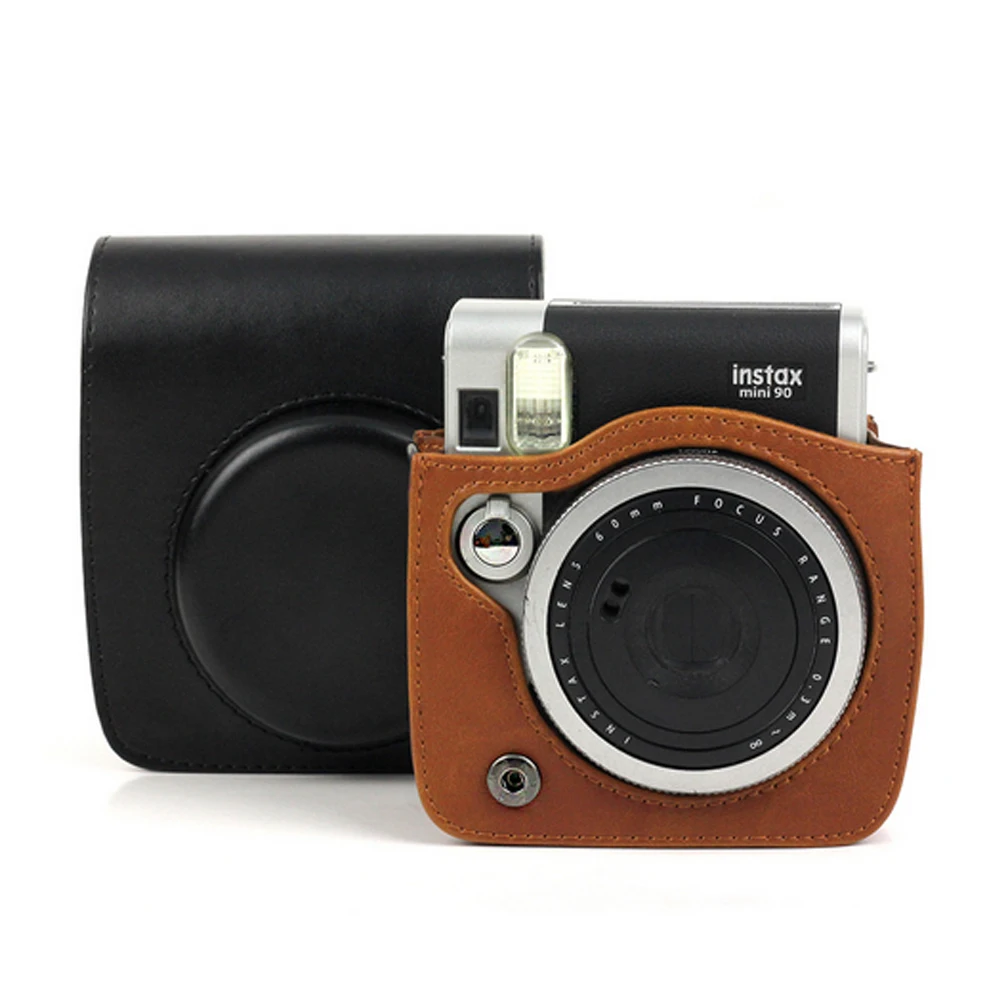 Pentru Fujifilm Instax Mini 90 NEO camera PU Geantă din Piele acoperi Caz cu Curea de Umăr Instax Mini 90 De Caz Sac Capac de Protecție