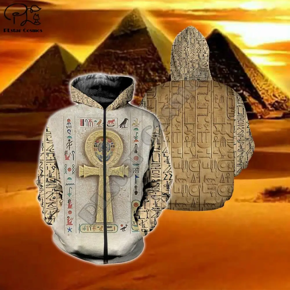 Barbati Unisex harajuku egiptean Completă de imprimare 3d hanorac nativ indian Hanorac cu fermoar pentru femei Pulover cupluri streetwear jacheta E3