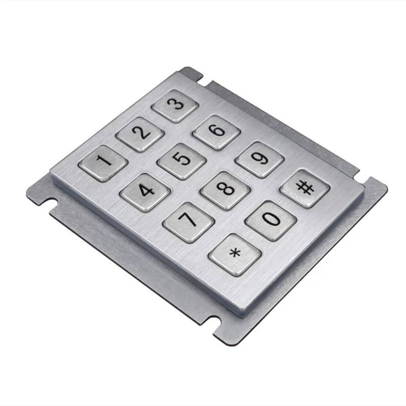 12 Taste Matrice 3x4 USB Chioșc Tastaturi de Metal din Oțel Inoxidabil Tastatura Numerică Pentru Control Acces