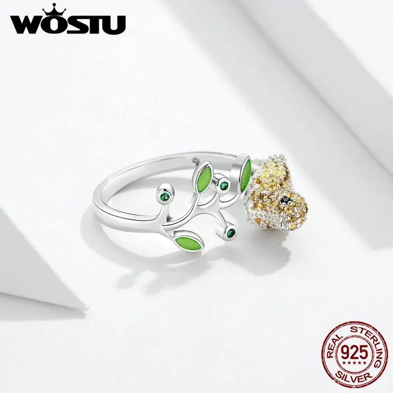 WOSTU 2020 Nouă Deschidere Inele de Vânzare Fierbinte Pasăre de Aur Inel Reglabil Pentru Femei de a Face Nunta, Cadou de Logodna DCR002