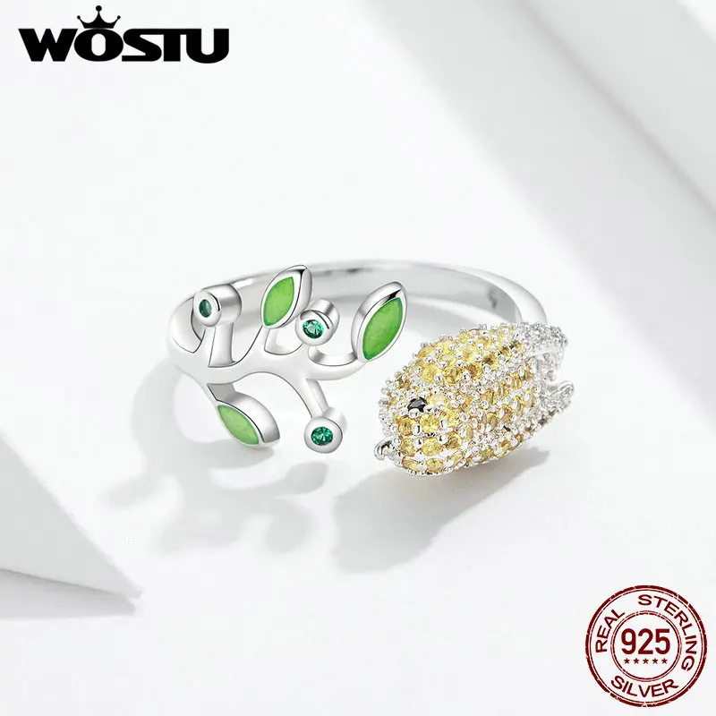 WOSTU 2020 Nouă Deschidere Inele de Vânzare Fierbinte Pasăre de Aur Inel Reglabil Pentru Femei de a Face Nunta, Cadou de Logodna DCR002