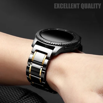 22mm Ceramice trupa pentru Samsung Galaxy watch 46mm curea de Viteze S3 Frontieră watchband Bratara Huawei watch GT 2 curea 46 GT2 22 mm