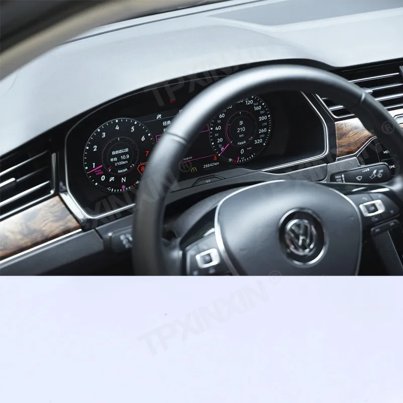 Android Metru Digital Ecran Pentru VW Passat B8 B8.5 Mașină de Navigare GPS Capul Unitate Multimedia IPS Masina tabloul de Bord Instrument de Afișare