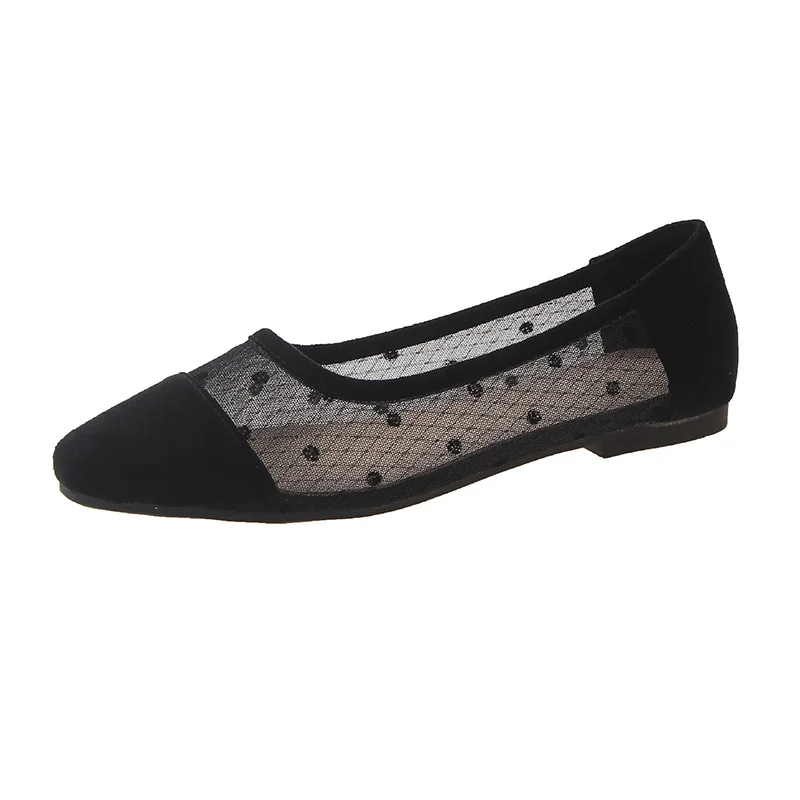 2020 Pantofi de Vara pentru Femei Balerini Elegant Doamnelor Pantofi Casual Slip-on Femeie Încălțăminte de Moda Apartamente Negru Bej A1397