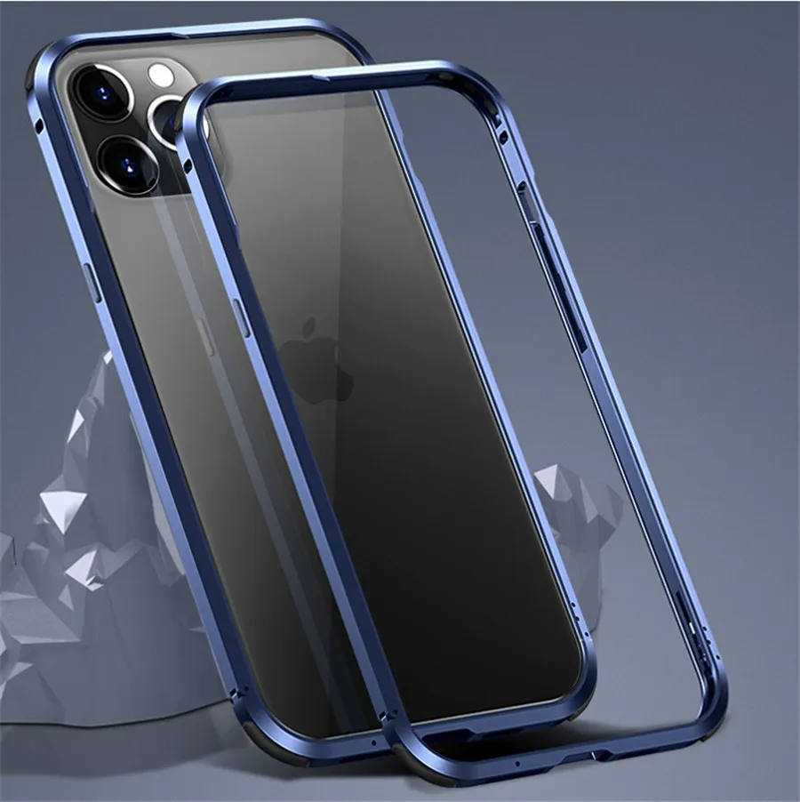 Bara de protecție Caz pentru iPhone 12 Pro mini 12Pro Max Cazuri la Șocuri Cadru Metalic Capac Greu Caz de Telefon pentru iPhone12 iPhone 12 Pro Max