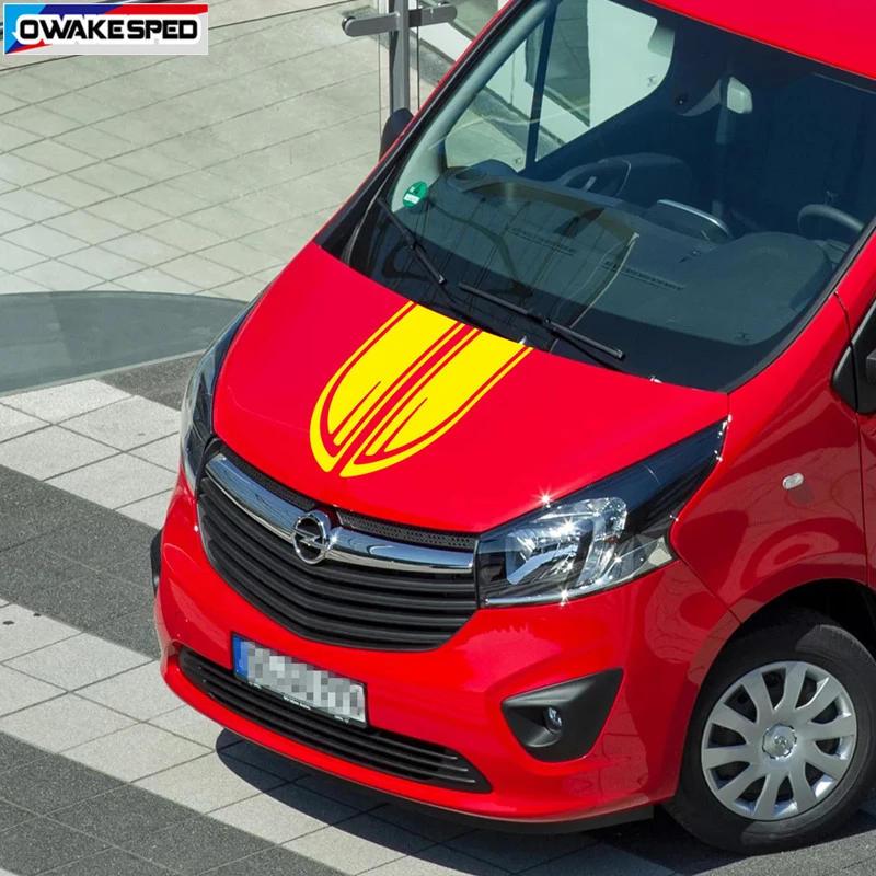 Curse Sport Dungi Capota Capota Autocolant Pentru Opel VIVARO MVP Auto Motor Decor Capac de Vinil Decal Exterior Accesorii