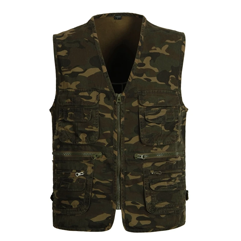 B bărbați Supradimensionate S-5XL Denim Veste Barbati din Bumbac Multi Pocket Jean Sacou Masculin Brand Militare Vesta masculina jaquetas
