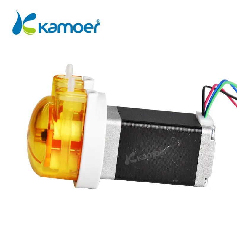 Kamoer 12V/24V KAS Mici Pompe de Dozare Pompa de Apa cu Motor pas cu pas, 3 Rotoare, Silicon/BPT Tub