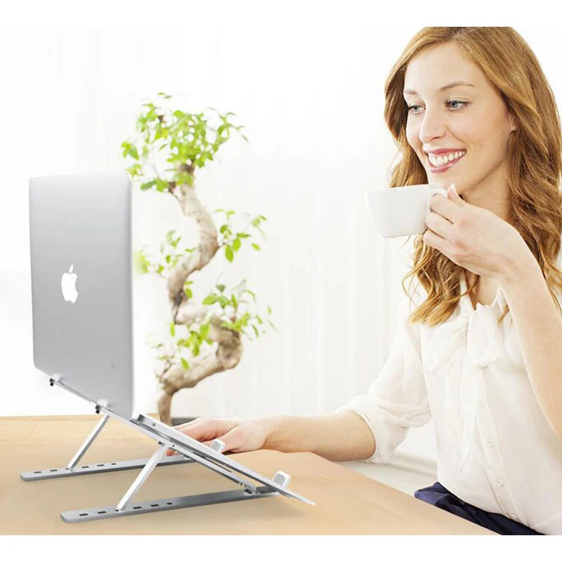 Multifuncțional Portabil Laptop Stand Pentru Macbook Pro Air X Style Reglabil Pliabil Din Aluminiu Desktop Notebook Holder Suport Pentru Birou