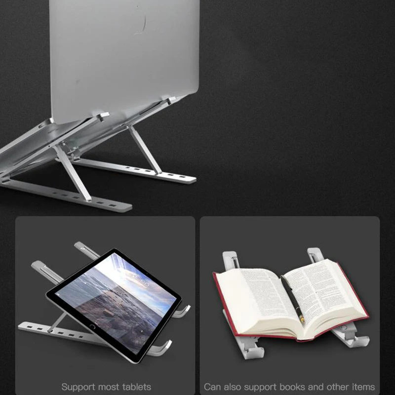 Multifuncțional Portabil Laptop Stand Pentru Macbook Pro Air X Style Reglabil Pliabil Din Aluminiu Desktop Notebook Holder Suport Pentru Birou