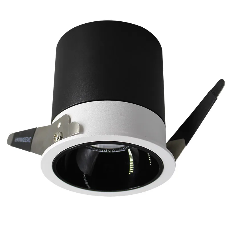 Aisilan Rotund Negru Încastrat LED Nordic corp de Iluminat Unghi Built-in lampă cu LED-uri de lumină la fața Locului AC90-260V 7W pentru Iluminat Interior