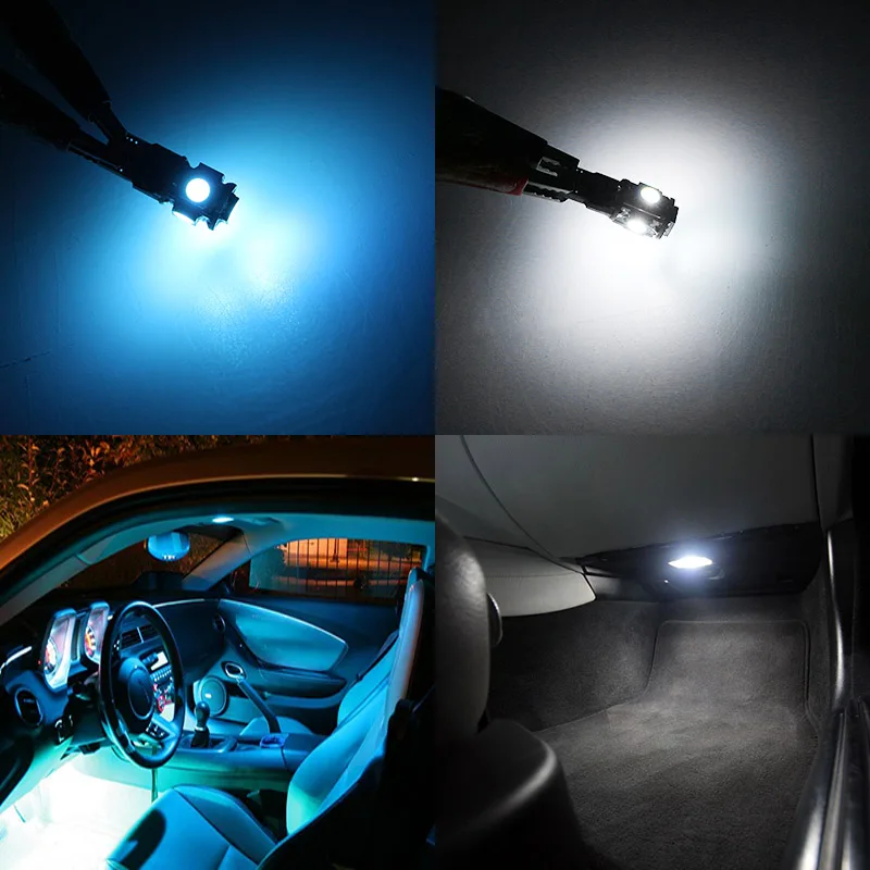 Edislight 22buc Canbus Fara Eroare Lampă cu LED-uri Becuri de Mașină Pachet de Interior Kit Pentru perioada 2009-BMW X6 E71 Harta Dom Ușă Portbagaj Lumina Placa