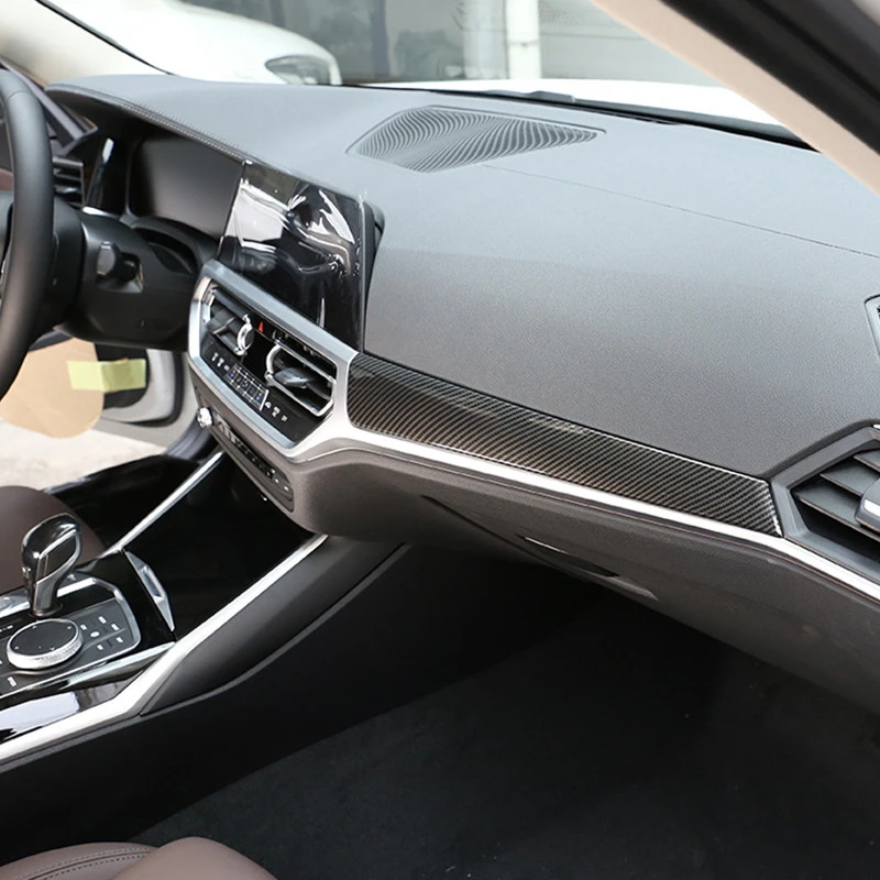 Consola centrala de Bord Panoul de Decor Acoperi Ornamente din Fibra de Carbon Stil Pentru BMW Seria 3 G20 G28 2020 LHD Interior ABS Autocolante