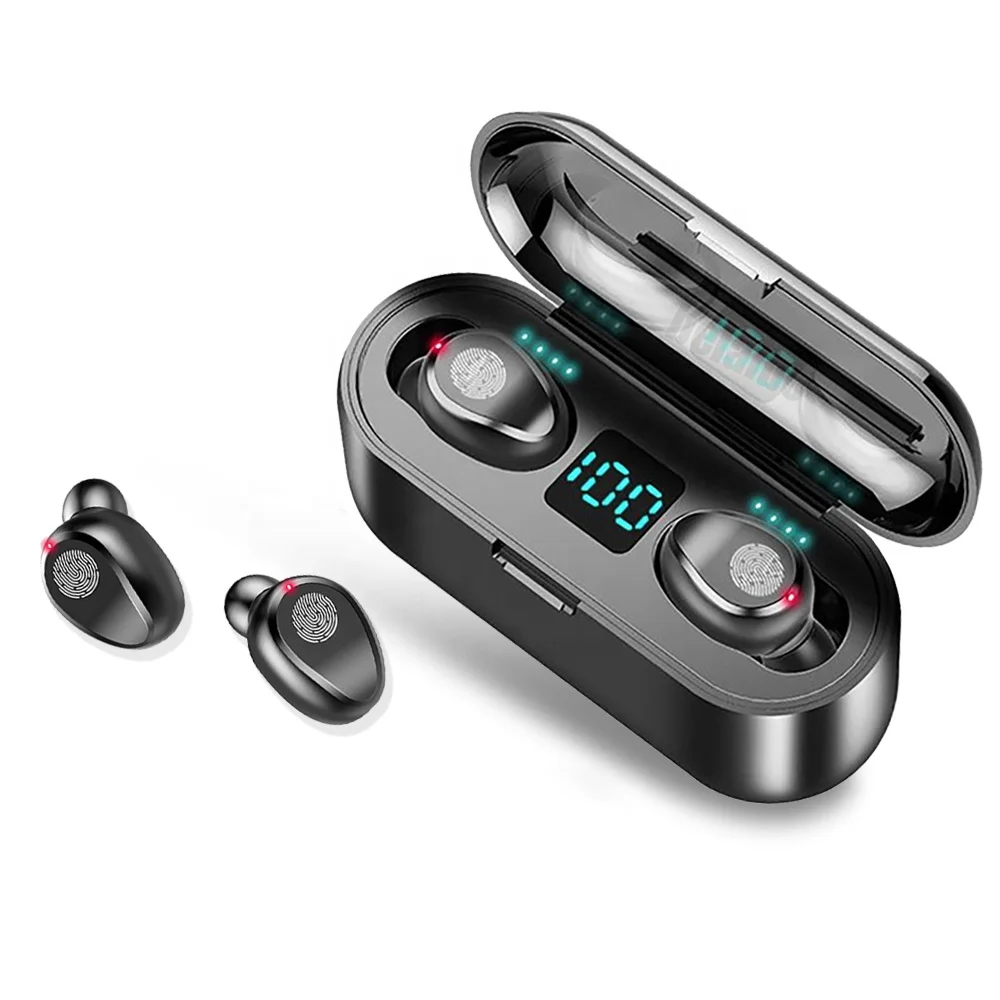 F9 TWS 5.0 Căști Bluetooth Căști fără Fir de Control Tactil Căști de Gaming Căștile În Ureche Căști Cu Dual-Microfoane