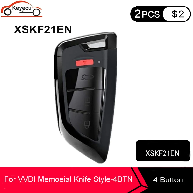 KEYECU 5PCS XSKF21EN XHORSE 4 Buton de Cuțit Stil de Proximitate Inteligent Universal Cheie de la Distanță pentru VVDI Instrument-Cheie VVDI2 Versiunea în limba engleză