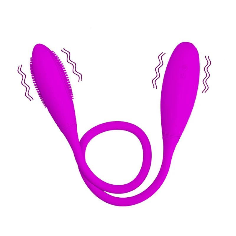 Silicon Dublu Vibrator pentru Masaj Lesbiene G spot Vibrator Anal Plug Stimulator Clitoris Vibratoare Glonț Jucărie Sexuală Pentru Cuplu Femeie
