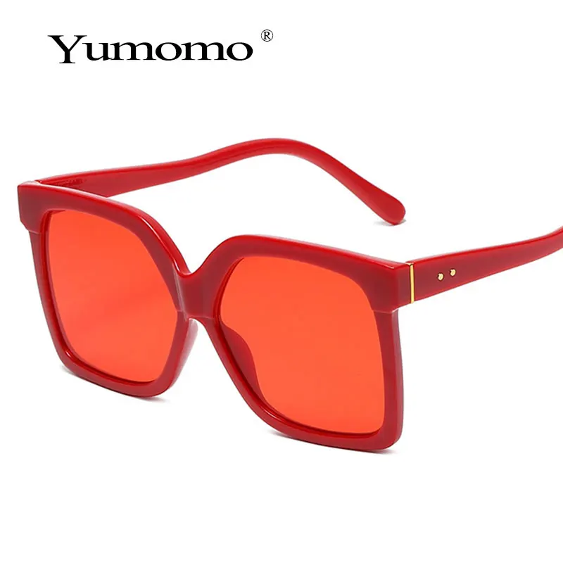 Supradimensionat Cadru Pătrat Flat Top Top Noua Moda ochelari de Soare Femei Barbati Retro Ochelari de Soare Gafas UV400 Oculos De Sol