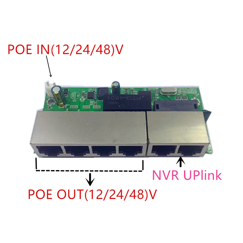 POE12V-24V-48V POE12V/24V/48V POE OUT12V/24V/48V poe switch 100 mbps POE poort;100 mbps UP Link-ul de poort; poe alimentat comutatorul NVR
