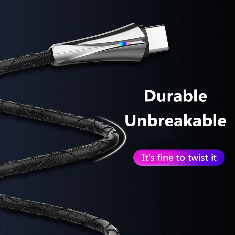 5A USB de Tip C Cablu de Super-Rapid de Încărcare USb-C Cabluri de Tip C Cablu de Date Incarcator USB-C Pentru Samsung Huawei P40 Pro Xiaomi 1m Cablu