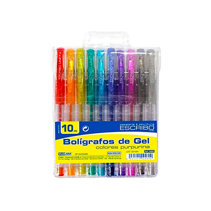 Pixuri cu Gel culori de cerneală Gel sclipici, 10 Gel sclipici stilouri, rechizite scolare, desene animate recuzită, birou pen