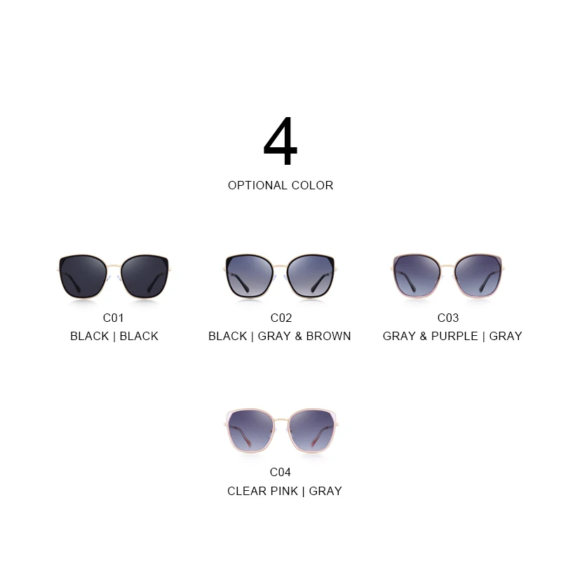 MERRY Femei de Moda Ochi de Pisică Polarizat ochelari de Soare pentru Femei Brand de Lux Trend ochelari de Soare UV400 Protecție S6206