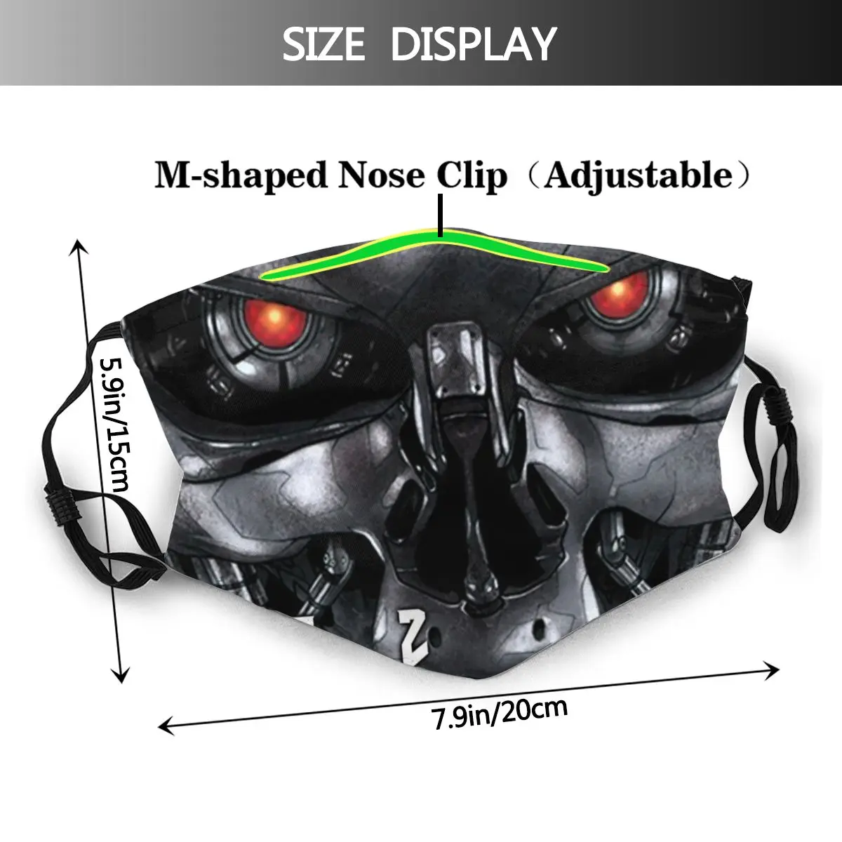 Terminator Non-Unică Folosință Masca De Fata Anti Ceata Masca De Praf Cu Filtre De Protectie Respiratorie Gura Mufla