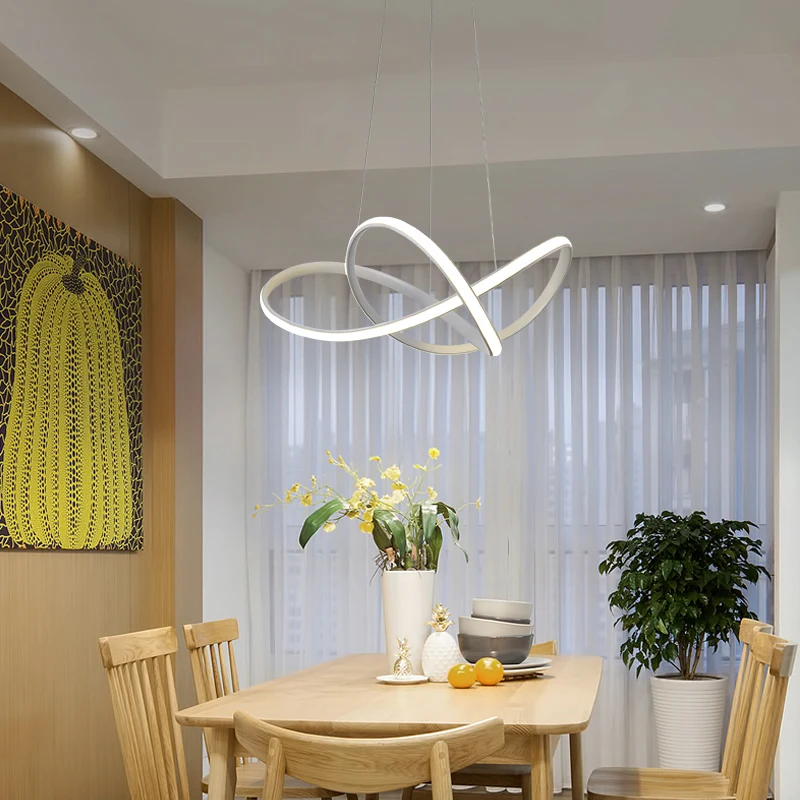 Modernă cu LED-uri Lumini Pandantiv hanglamps Sala de Mese Lampi Pentru Home Deco Aluminiu Lustru de condus Suspendu lampara colgante