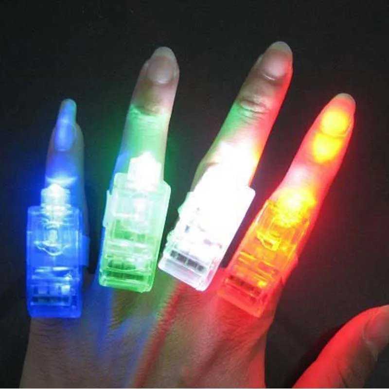 LED Deget Inelul Grinzi de Petrecere Club de noapte Gadget Strălucire de Lumină Laser Lanterna