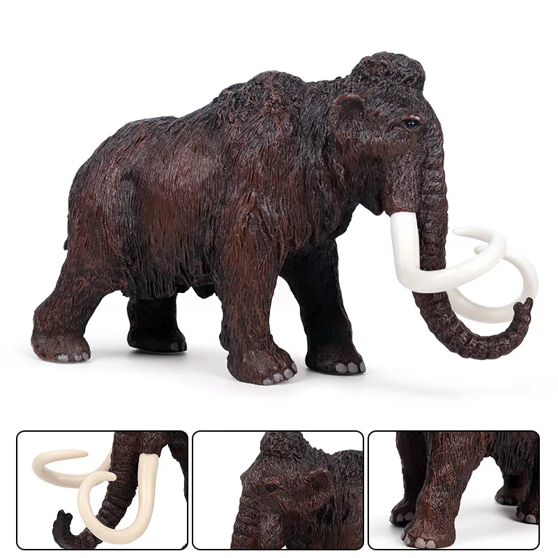 Oenux Original Sălbatic Mare Elefant Mamut de Simulare de Animale Mammut Figurine Model de Figurina PVC de Colectare de Jucării pentru Copii Cadouri