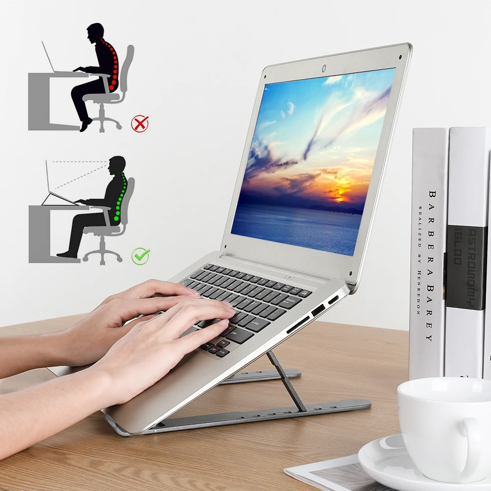 Portabil, Reglabil Din Aluminiu Laptop Tablet Stand Accesorii Desktop Titularul Monteaza Suport Pentru Notebook-Uri Macbook Pro Air IPad Pro