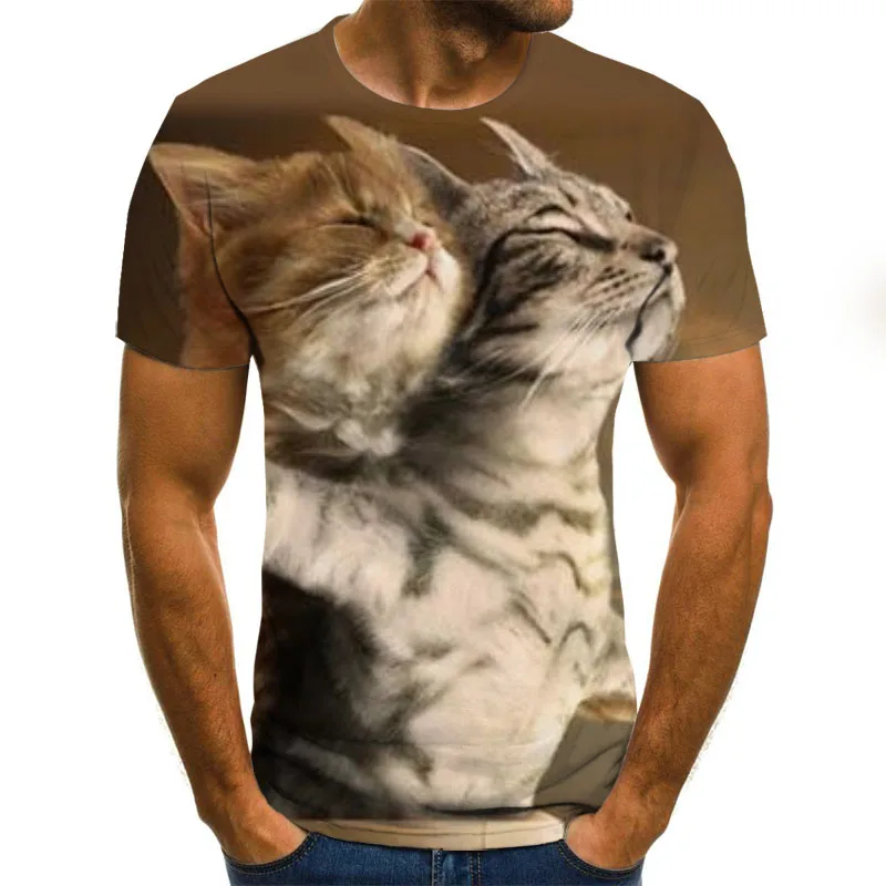 Noua moda 3D imprimate model animal t-shirt streetwear bărbați și femei de moda t-shirt Harajuku tricou t-shirt