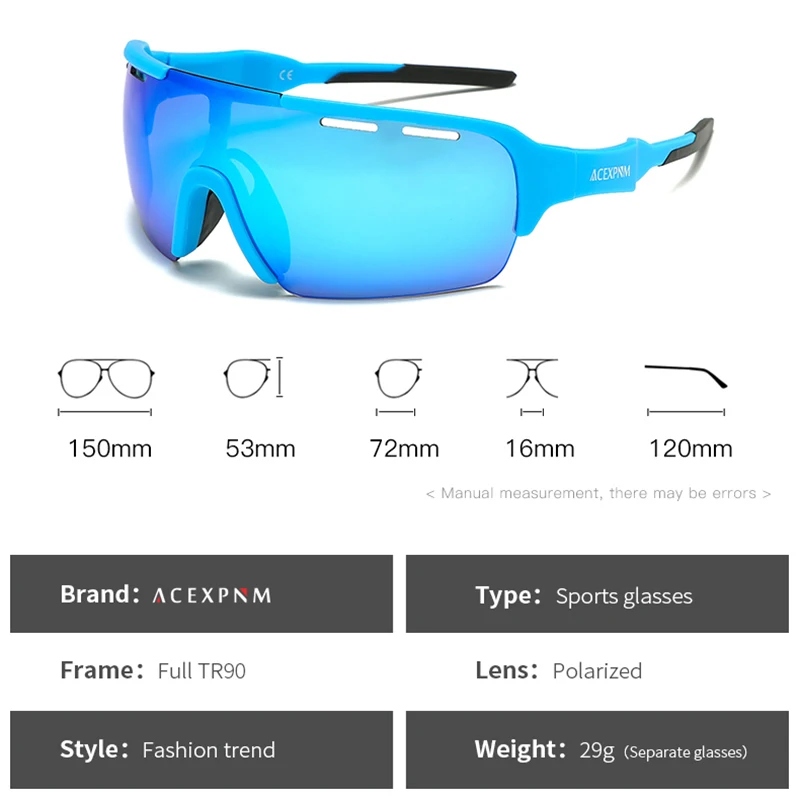 ACEXPNM Brand Nou pentru Bărbați Polarizat Ochelari de Ciclism Sporturi în aer liber, Ciclism Ochelari de protecție TR90 Mountain Bike Ciclism ochelari de Soare Ochelari