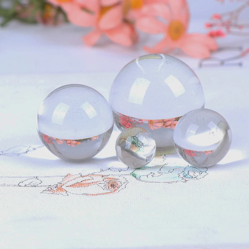 60/70/80MM glob de Cristal Fotografie FengShui Magie Minge de Sticlă Decor Acasă Sferă de Sticlă bola de cristal