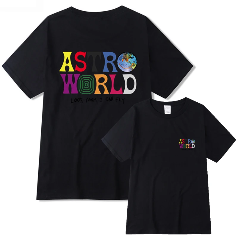 Bărbați de Vânzare Hip Hop Tricou Travis Scotts Astroworld Harajuku T-shirt Doresc Ai Fost Aici Scrisoare de Imprimare de Moda Femei/ Bărbați Tricou