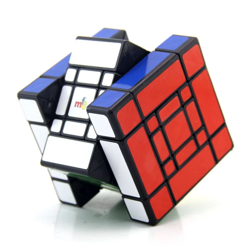 MF8 Mama și Fiul Doulbe Puzzle Cub 3x3x3 Autocolant Negru Cubo Magic de Jucarii Pentru Copii Formă Ciudată Intortocheat Cub Fiul-Mama