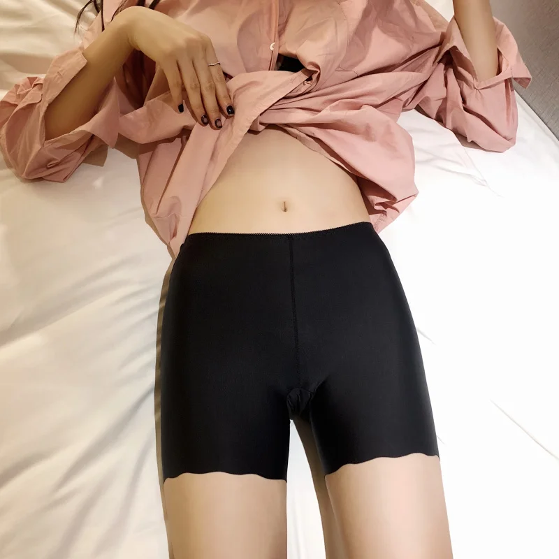 HELIAR Femei Pantaloni Doamna Simplu, Stil Casual, din Bumbac uzura Interior Safty pantaloni Scurți Femei Solid Elastic de Bază Sub purta Pantaloni